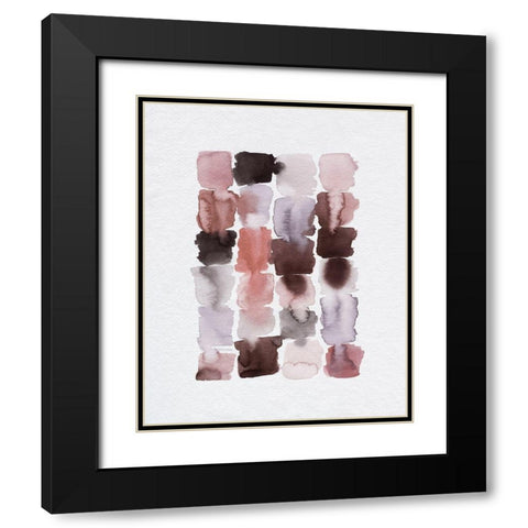 Trickle I Black Modern Wood Framed Art Print with Double Matting by Popp, Grace