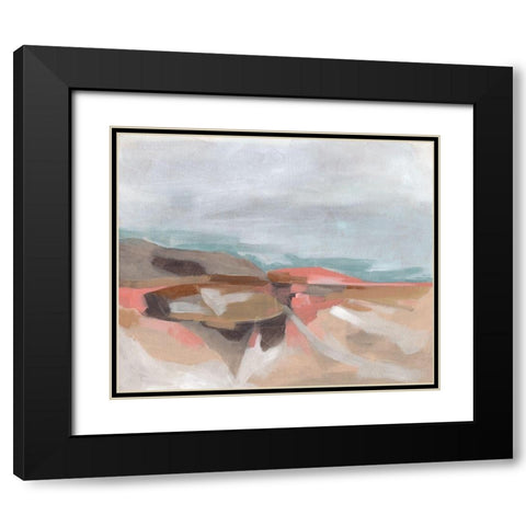 Tectonic Plateau I Black Modern Wood Framed Art Print with Double Matting by Vess, June Erica