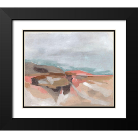 Tectonic Plateau I Black Modern Wood Framed Art Print with Double Matting by Vess, June Erica