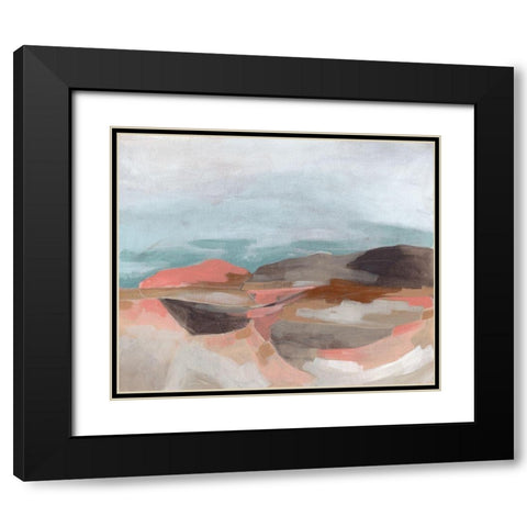 Tectonic Plateau II Black Modern Wood Framed Art Print with Double Matting by Vess, June Erica
