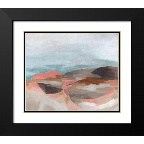 Tectonic Plateau II Black Modern Wood Framed Art Print with Double Matting by Vess, June Erica