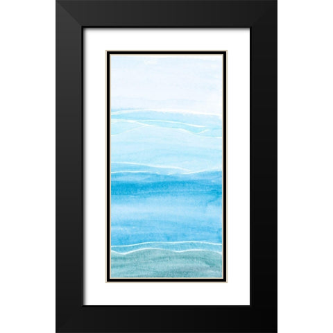 Wavy II Black Modern Wood Framed Art Print with Double Matting by Ludwig, Alicia