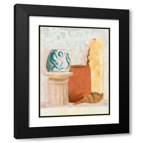 Table Top Stills I Black Modern Wood Framed Art Print with Double Matting by Wang, Melissa