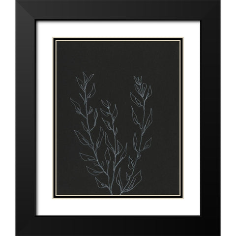 Simple Stalk II Black Modern Wood Framed Art Print with Double Matting by Moore, Regina