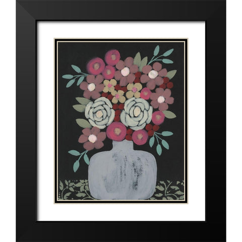 Bundle of Flowers I Black Modern Wood Framed Art Print with Double Matting by Moore, Regina