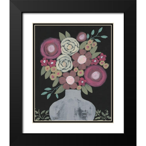 Bundle of Flowers II Black Modern Wood Framed Art Print with Double Matting by Moore, Regina