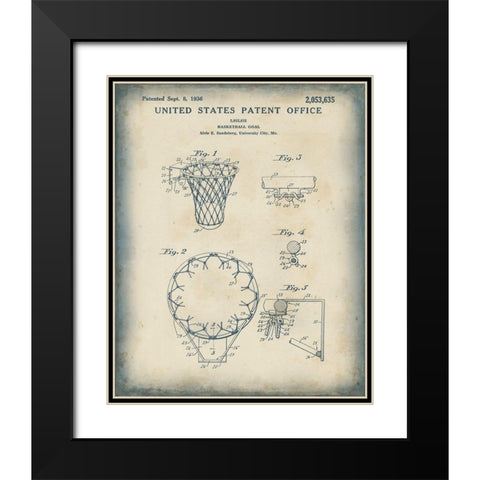 Patented Sport VI Black Modern Wood Framed Art Print with Double Matting by Studio W