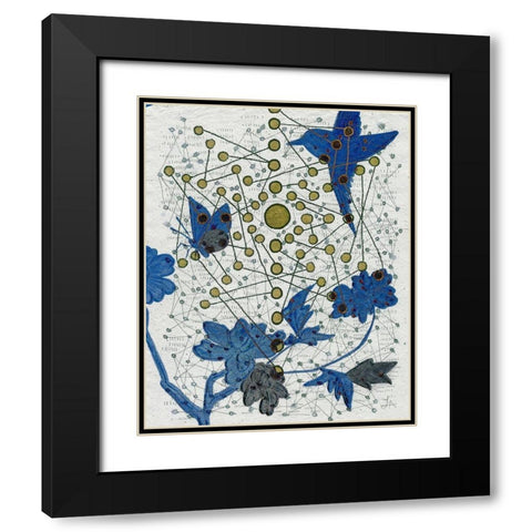 Chakra Web with Bird Black Modern Wood Framed Art Print with Double Matting by Arbel, Lori