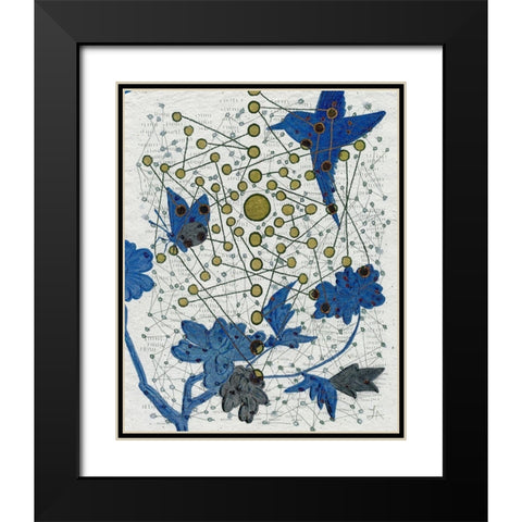 Chakra Web with Bird Black Modern Wood Framed Art Print with Double Matting by Arbel, Lori