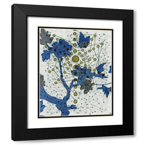 Chakra Web with Butterfly Black Modern Wood Framed Art Print with Double Matting by Arbel, Lori