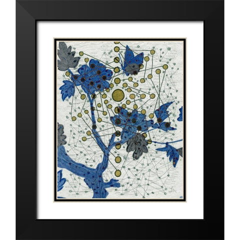 Chakra Web with Butterfly Black Modern Wood Framed Art Print with Double Matting by Arbel, Lori