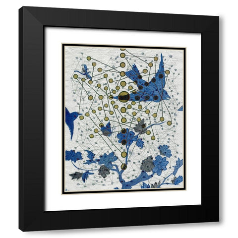 Chakra Web with Wings Black Modern Wood Framed Art Print with Double Matting by Arbel, Lori