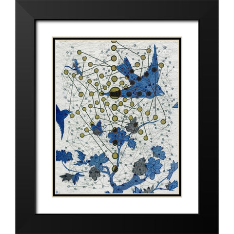 Chakra Web with Wings Black Modern Wood Framed Art Print with Double Matting by Arbel, Lori