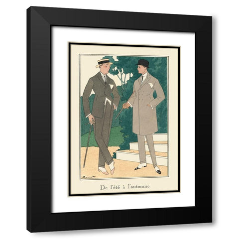 Mens Fashion III Black Modern Wood Framed Art Print with Double Matting by DeNardo, Laura