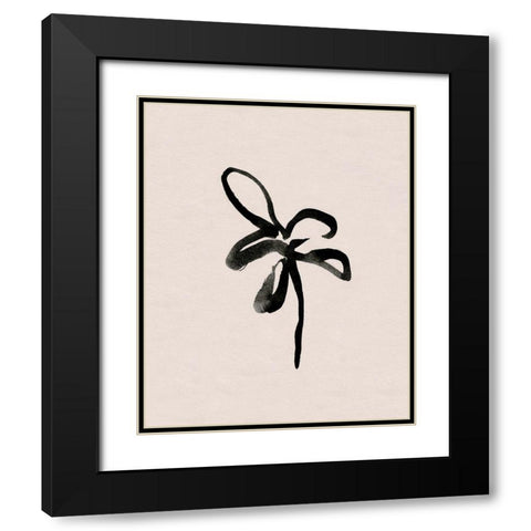 Autumn Gesture I Black Modern Wood Framed Art Print with Double Matting by Caroline, Emma