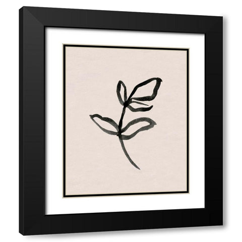 Autumn Gesture II Black Modern Wood Framed Art Print with Double Matting by Caroline, Emma