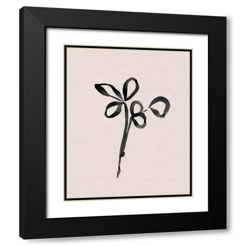 Autumn Gesture IV Black Modern Wood Framed Art Print with Double Matting by Caroline, Emma
