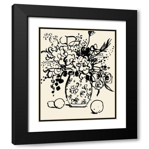 Matisses Muse Still Life II Black Modern Wood Framed Art Print with Double Matting by Barnes, Victoria