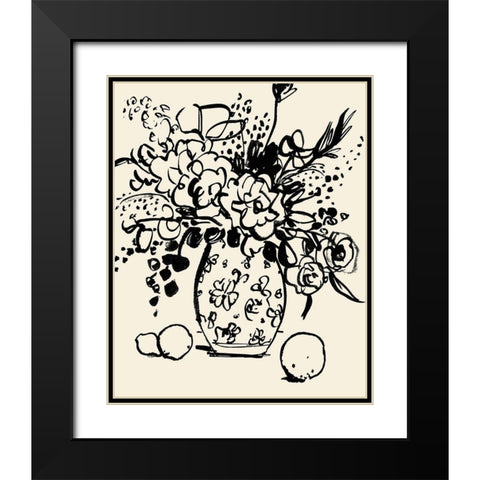 Matisses Muse Still Life II Black Modern Wood Framed Art Print with Double Matting by Barnes, Victoria