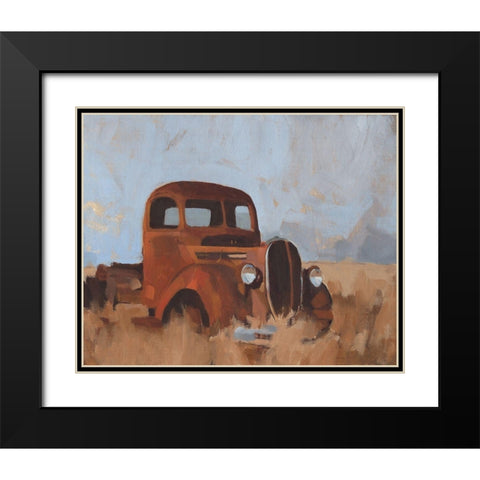 Farm Truck I Black Modern Wood Framed Art Print with Double Matting by Green, Jacob