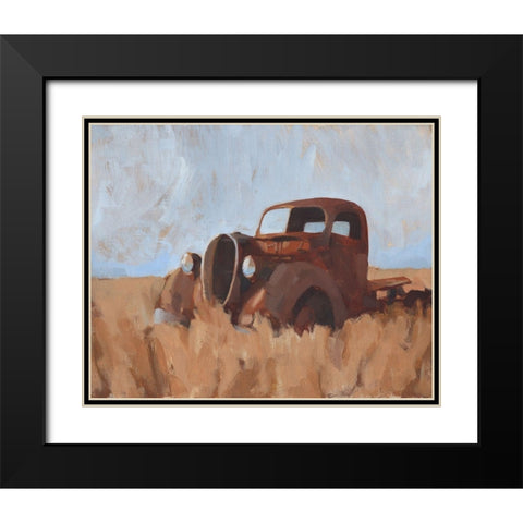 Farm Truck II Black Modern Wood Framed Art Print with Double Matting by Green, Jacob