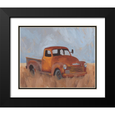 Farm Truck III Black Modern Wood Framed Art Print with Double Matting by Green, Jacob