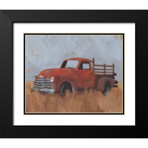 Farm Truck IV Black Modern Wood Framed Art Print with Double Matting by Green, Jacob