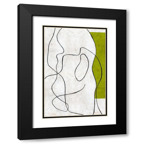 Presences I Black Modern Wood Framed Art Print with Double Matting by Wang, Melissa