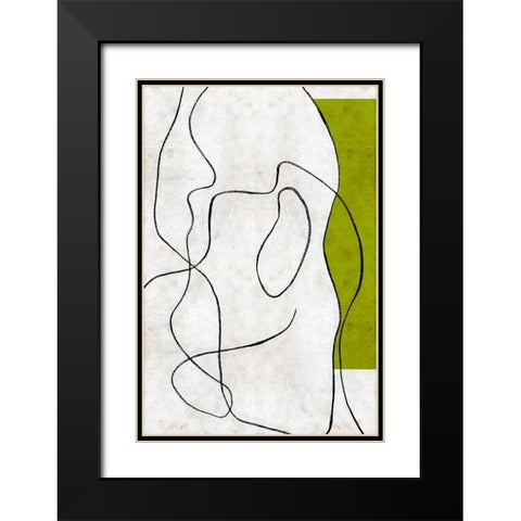 Presences I Black Modern Wood Framed Art Print with Double Matting by Wang, Melissa