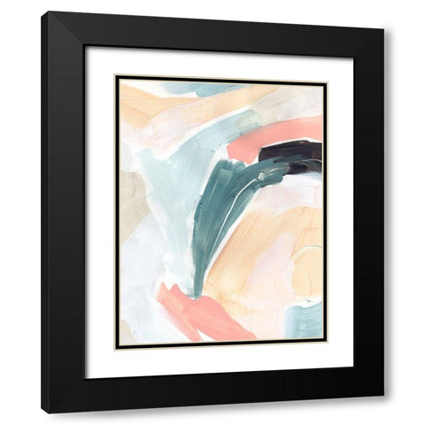 Cycle Swatch I Black Modern Wood Framed Art Print with Double Matting by Vess, June Erica