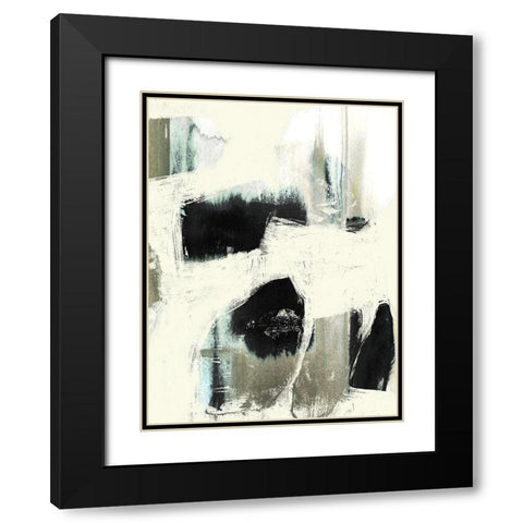 Obsured Offset I Black Modern Wood Framed Art Print with Double Matting by Goldberger, Jennifer