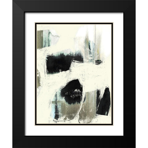 Obsured Offset I Black Modern Wood Framed Art Print with Double Matting by Goldberger, Jennifer