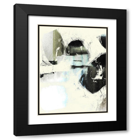 Obsured Offset II Black Modern Wood Framed Art Print with Double Matting by Goldberger, Jennifer