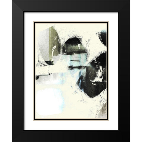 Obsured Offset II Black Modern Wood Framed Art Print with Double Matting by Goldberger, Jennifer