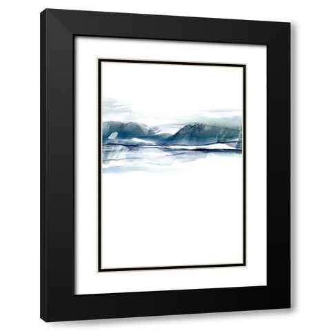 Stark Horizon I Black Modern Wood Framed Art Print with Double Matting by Goldberger, Jennifer