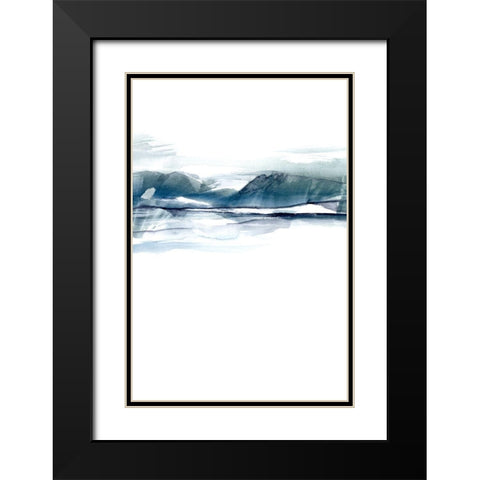 Stark Horizon I Black Modern Wood Framed Art Print with Double Matting by Goldberger, Jennifer