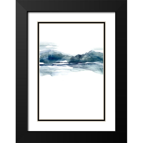 Stark Horizon II Black Modern Wood Framed Art Print with Double Matting by Goldberger, Jennifer