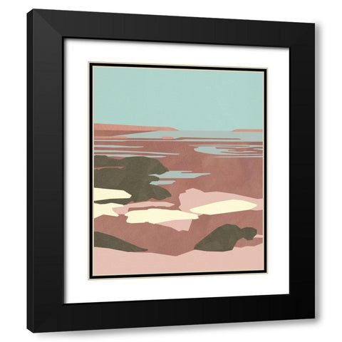 Saltwater Sea I Black Modern Wood Framed Art Print with Double Matting by Green, Jacob
