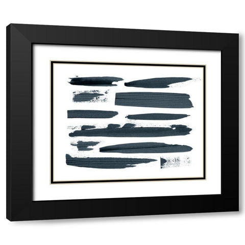 Scrape I Black Modern Wood Framed Art Print with Double Matting by Popp, Grace