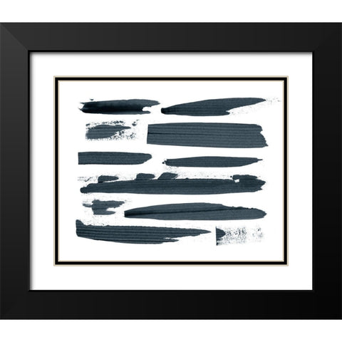 Scrape I Black Modern Wood Framed Art Print with Double Matting by Popp, Grace