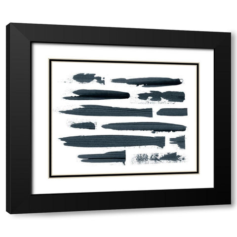 Scrape II Black Modern Wood Framed Art Print with Double Matting by Popp, Grace