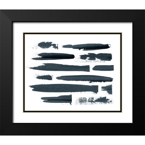 Scrape II Black Modern Wood Framed Art Print with Double Matting by Popp, Grace