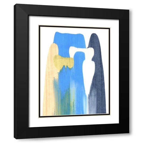 Landslide I Black Modern Wood Framed Art Print with Double Matting by Caroline, Emma