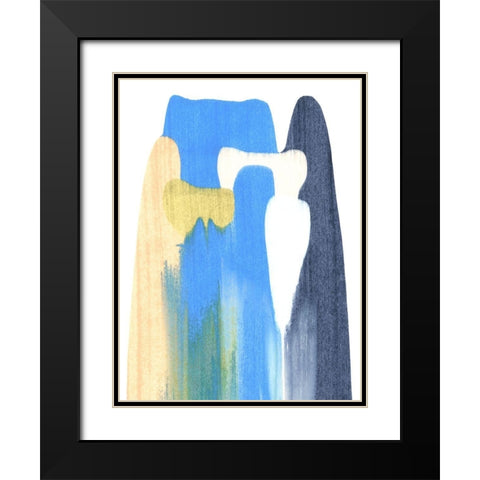 Landslide I Black Modern Wood Framed Art Print with Double Matting by Caroline, Emma