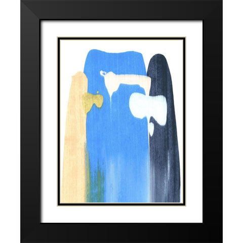 Landslide II Black Modern Wood Framed Art Print with Double Matting by Caroline, Emma
