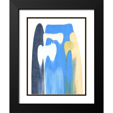 Landslide III Black Modern Wood Framed Art Print with Double Matting by Caroline, Emma