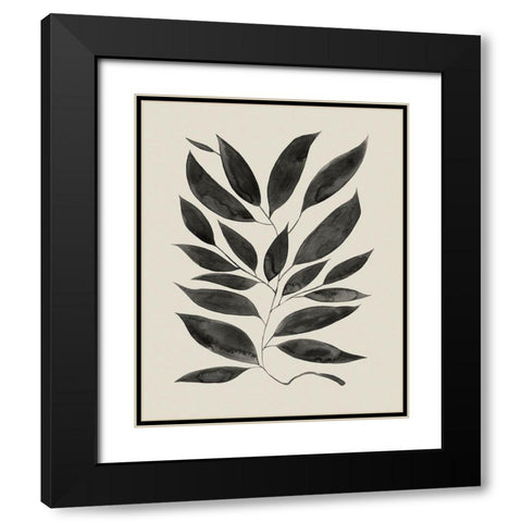 Branched Composition I Black Modern Wood Framed Art Print with Double Matting by Popp, Grace