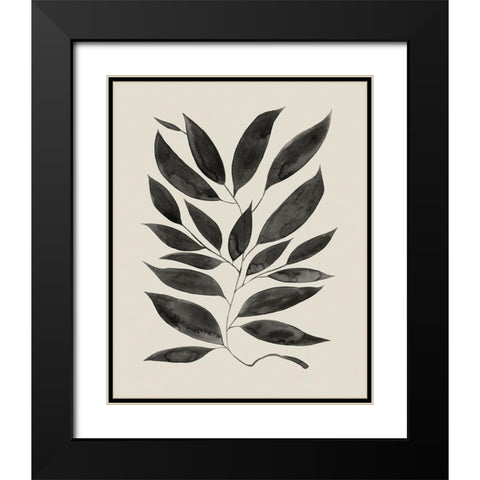 Branched Composition I Black Modern Wood Framed Art Print with Double Matting by Popp, Grace