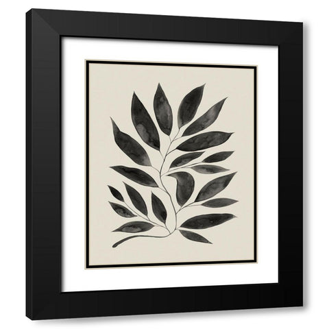 Branched Composition II Black Modern Wood Framed Art Print with Double Matting by Popp, Grace