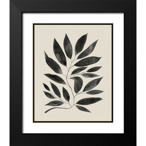 Branched Composition II Black Modern Wood Framed Art Print with Double Matting by Popp, Grace